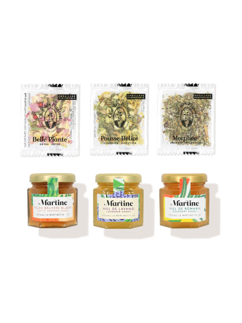 Herbal teas & honeys gift box - Chic Martine