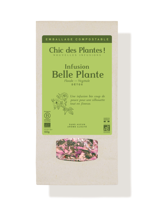 Tisane bio détox rose ortie - Belle Plante de Chic des Plantes ! - Vrac 50g